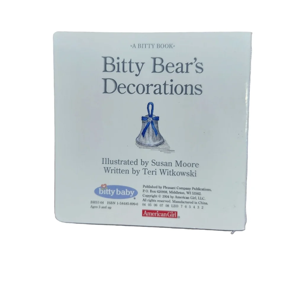 American Girl Doll Pleasant Co Bitty Baby Blue Silver Bells Christmas Outfit - Picture 9 of 9